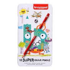 BRUYNZEEL KIDS KLEURPOTLODEN BLIK 12 STUKS ()